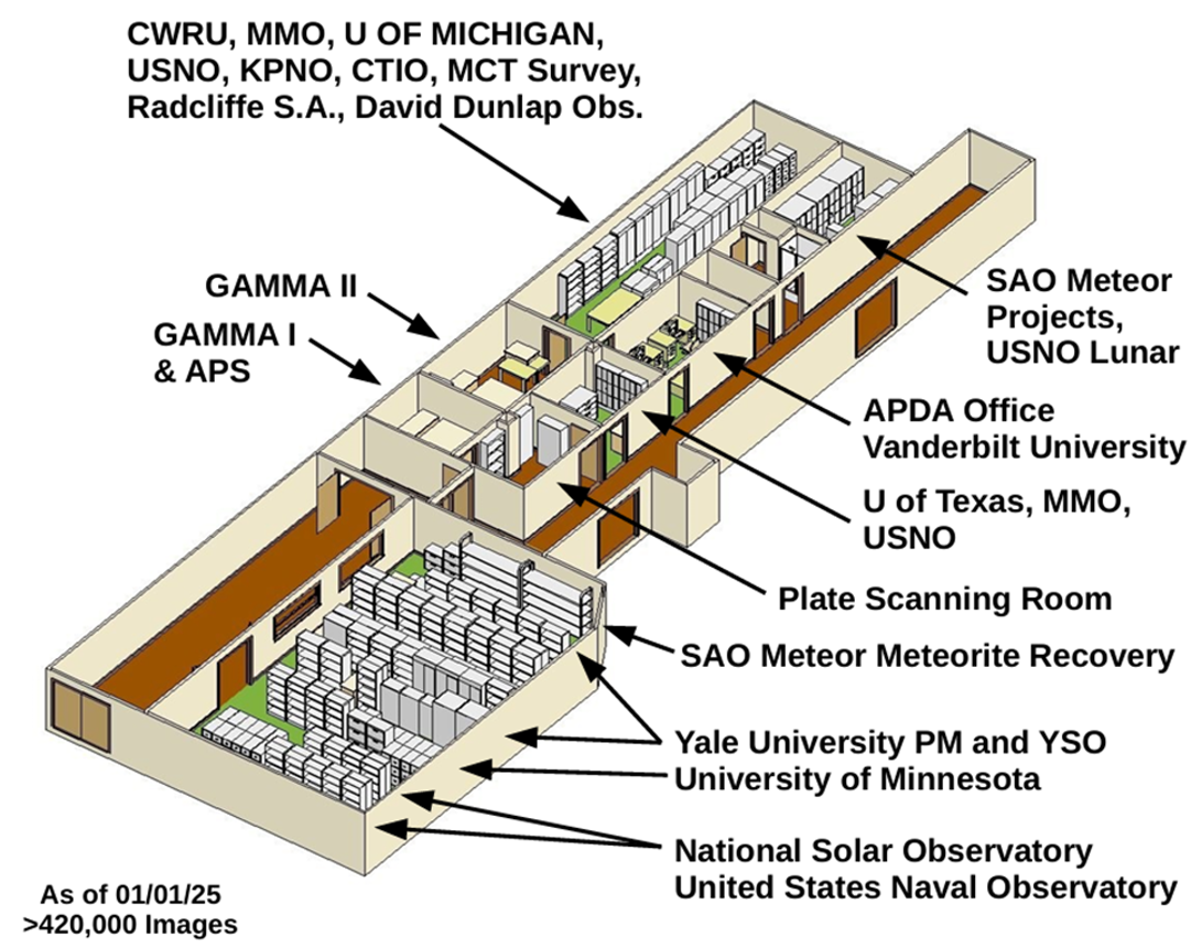 map of APDA collections